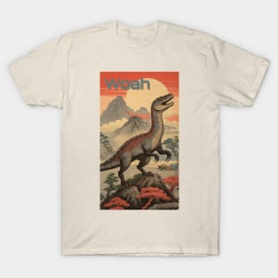 Woah Raptor Dinosaur T-Shirt